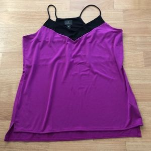 Worthington Purple and Black Racerback Tank